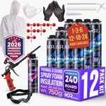 Spray Foam Insulation (12 Pk KIT-26.46OZ) Expanding Sealant. Fixed Price $169.99.