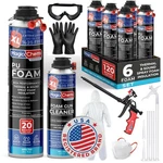 Magic Chems Spray Foam Insulation Kit 6 Pack 25.4 Oz Model Mpuset. Fixed Price $209.99.