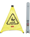Rubbermaid Commercial FG9S0000YEL Pop-up Safety Cone, 20 In H, 21 W,. Fixed Price $38.00.