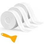 Caulk Tape Waterproof Self Adhesive, 3 Rolls Toilet Sealing Strip, Bathtub. Fixed Price $17.40.