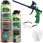 Sprayman X-climate Pro Fire Block Foam Sealant 24OZ 660G, 1 Pack Gun Incl. Set. Fixed Price $30.39.
