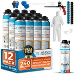 Quickcoat Closed Cell Spray Foam Insulation Kit For Wall 12X32.8OZ(930G) Cove.... Fixed Price $244.01.