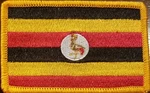 Uganda Flag Patch W/ Hook Adhesive Fastener Tactical East Africa #4. Fixed Price $10.17.