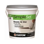 Simpleset STTSW1-2 Pre-mixed Ceramic Tile Thin-set Mortar, White, Gallon. Fixed Price $93.41.