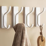 Adhesive Wall Coat Hooks Heavy Duty Stick-on Door Hanger, Metal For Hangi. Fixed Price $15.70.