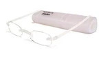 Calabria 714 Womens Rimless Flexie Reading Glasses Ice Clear White +3.00 48MM. Fixed Price $19.95.