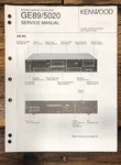 Kenwood GE-89 GE-5020 Equalizer Service Manual *original*. Fixed Price $14.97.