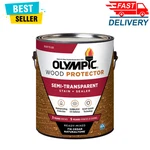 Olympic Wood Protector Cedar Semi-transparent Exterior Stain & Sealer, 1 Gallon. Fixed Price $39.59.