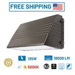 135W Led Full Cutoff Wall Pack 18000 Lm 5000K Outdoor Security Dark Bronze Slg. Fixed Price $89.00.