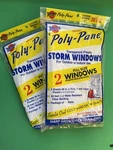 2 Warp's Piece 3'X6' Storm Window Transparent Plastic Film Water Resistant Kit. Fixed Price $6.99.