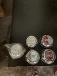 Eagle Alloy Center Caps Polished Aluminum Brand New Set Of 5. Fixed Price $350.00.