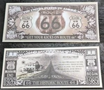 Route 66 Bank Note Americana Free Way High One Million Dollars Old Vintage 1926. Fixed Price $6.70.