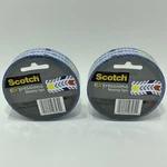 Scotch Expressions Decorative Masking Tape Tread Red Blue Ylw Design 2 Rolls!. Fixed Price $5.97.
