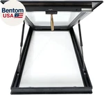 Manual Venting Roof Skylight Aluminum Double Glass Window 35 X 20. Fixed Price $592.71.