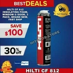 Hilti Cf 812 Insulating Foam, Window & Door, 3 Pack, Brand New, Fast Ship. Fixed Price $119.90.