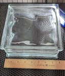 Nos Made America Glass Block 8 X 3 Wavy Brick Ships Fast Window. Fixed Price $27.00.