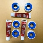 Ace Hardware Gray Pipe Thread Compound 2 Oz And Tape Lot. Fixed Price $11.95.