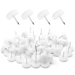 Seimneire 40 Pcs Nylon Nail Furniture Glides Small 0.71 Inch, White. Fixed Price $16.99.