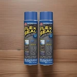 Flex 14 Oz 2-PACK Blue Rubber Spray Sealant Waterproof Stop Leaks Coating. Fixed Price $43.00.