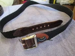 Crookhorn Mens Handmade Usa Black Braid Stretch Belt Sz 40 - Buckle Italy. Fixed Price $16.99.