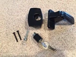 *inside Black Storm Screen Door Latch Handle With Lock CH701 Key Free Ship. Fixed Price $10.99.