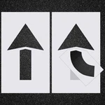 2 Pcs Parking Lot Arrow 60" X 36" Pavement Stencils Set Foldable Stra.... Fixed Price $65.49.