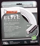Frost King ES184W Elite Door Weatherseal White, 1/2" X 3/4" 7' New. Fixed Price $10.25.