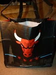 New 2012 2013 Chicago Bulls Folding Reusable Tote Bag Nba United Center Coned !!. Fixed Price $36.04.