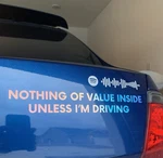 Nothing Value Inside Car Bumper Sticker Decal (weatherproof Vinyl). Fixed Price $8.00.