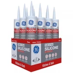 GE612 Clear Silicone Waterproof Kitchen & Bath Caulk 10.1 Oz. (pack 12). Fixed Price $83.11.