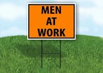 Men At Work Construction Safty Yard Sign Road With Stand Lawn Poster. Fixed Price $19.99.