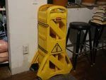 Rubbermaid Yellow Mobile Barrier - 13 Feet Long With Wheels 32 Pounds. Fixed Price $270.00.