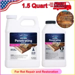Clear Penetrating Epoxy Wood Sealer Stabilizer For Rot Repair And Restoration Qt. Fixed Price $74.76.