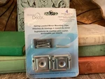 Masterpiece Decor Spring Loaded Mirror Mounting Clips New Package. Fixed Price $9.20.