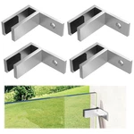 Pack Railing Wall To Glass Clamp, Shape Stainless Steel T304 Bracket For. Fixed Price $76.79.