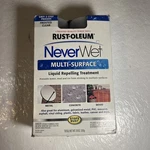 Never Wet Rust-oleum Multi-surface Liquid Repelling Treatment Kit Frosted Clear. Fixed Price $18.00.