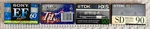 4 Sealed Blank Tapes Sony Super EF60 Type I; Tdk T1; HX-S90; SD90 Iec Ii. Fixed Price $170.10.