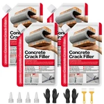 Concrete Crack Filler 4-PACK 4.4LB Grey, Self-leveling High Elasticity Cement. Fixed Price $54.78.