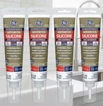 Ge Advanced Silicone Kitchen & Bath Sealant, White 2.8 Oz Squeeze Tube - (4PACK). Fixed Price $47.32.