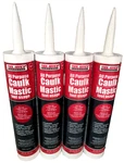 4 Pack Tool Bench Caulk Mastic White Paintable All Purpose Interior Exterior 8OZ. Fixed Price $25.99.