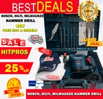 Bosch, Hilti, Milwaukee Hammerdrill, New, Free Bits & Chisels, Strong,fast Ship. Fixed Price $599.90.