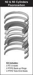 Hydro-line Cylinder 8" Bore Piston Seal Kit (viton) SKN5-512-16V. Fixed Price $421.58.