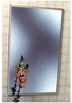 Stainless Steel 18-1/4" X 24-1/4" Standard Channel Theft-proof Framed Mirror. Fixed Price $167.18.