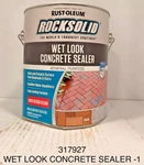 Rust-oleum 317927 Rocksolid Wet Look Concrete Sealer High Gloss Clear Gal Dented. Fixed Price $52.80.