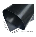 Neoprene Rubber Sheet Solid 1/8 Thick X 36" Wide 12" Long 60A Duro, Black. Fixed Price $14.99.