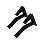 Brixwell Black Glass Shelf Bracket 12" Depth 3/8" To 1/2" Pack Of. Fixed Price $16.05.