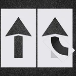 2 Pcs Parking Lot Arrow 60" X 36" Pavement Stencils Set Foldable Straigh. Fixed Price $74.99.