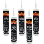 Dynatex Industrial Silicone 10.1OZ Caulk Tube Flexible Watertight (5-PACK). Fixed Price $54.96.