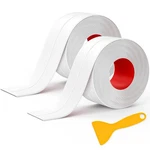 Mokani Caulk Tape Waterproof Self Adhesive, 2 Rolls 10.5FT X 1.5IN, White. Fixed Price $12.59.