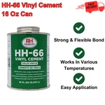 HH-66 Vinyl Cement, 16 Ounce Can, Waterproof Adhesive For Repair & Bonding. Fixed Price $31.28.